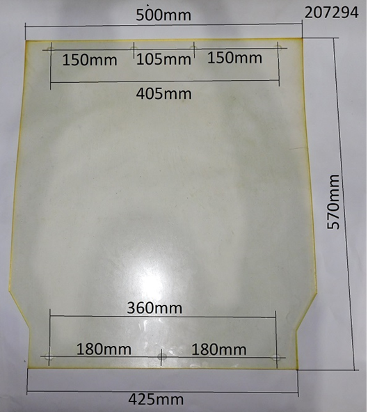 картинка Коврик полиуретановый для TSS-WP100TH/TL (570х500х5)