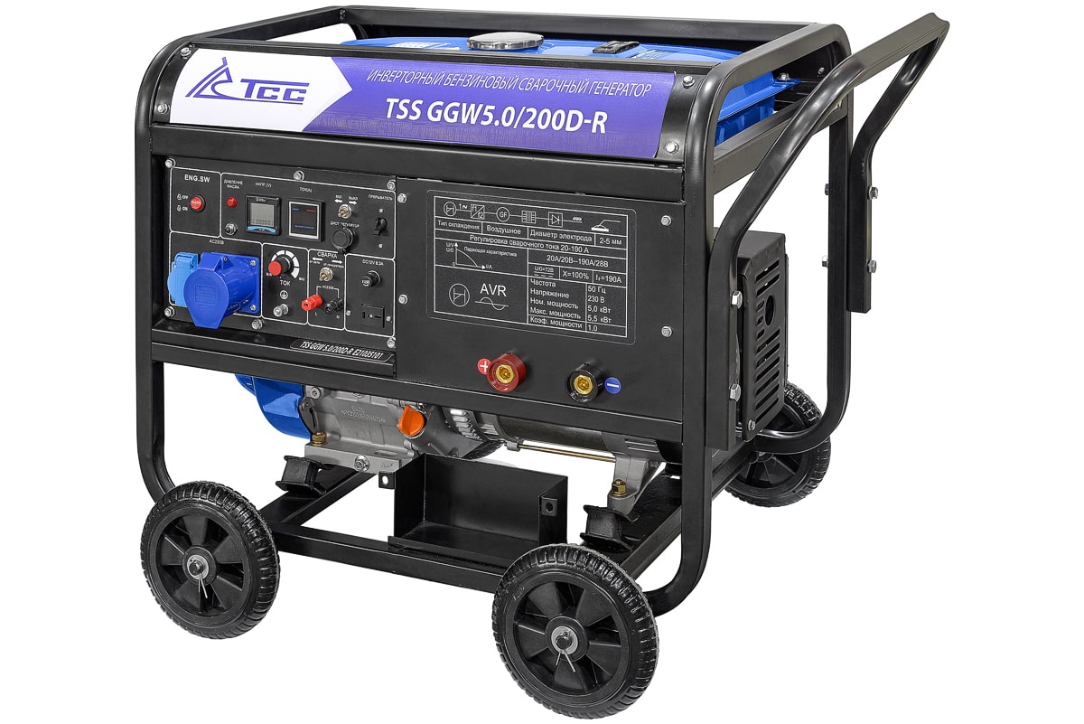 картинка Инверторный бензиновый сварочный генератор TSS GGW 5.0/200D-R картинка Инверторный бензиновый сварочный генератор TSS GGW 5.0/200D-R