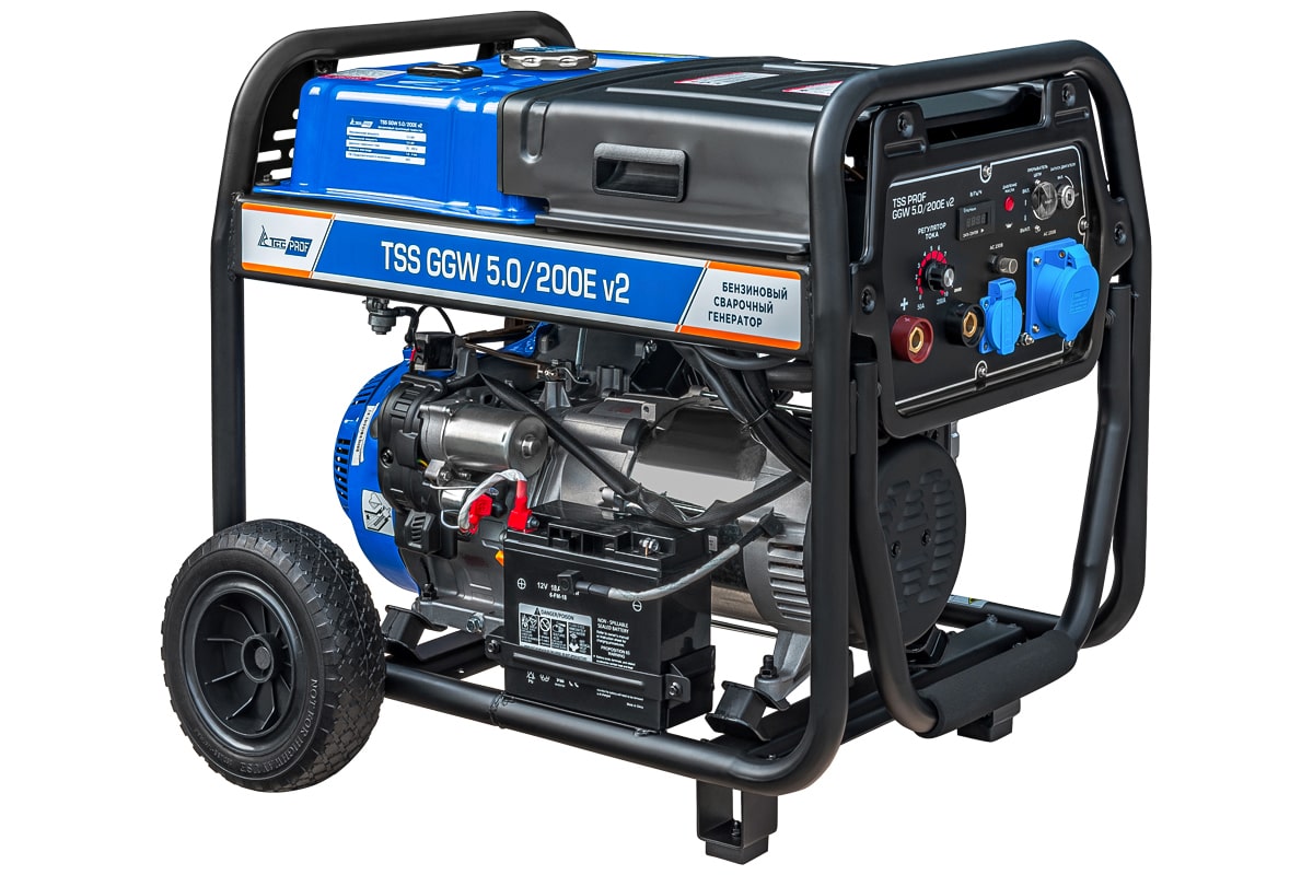 картинка Бензиновый сварочный генератор ТСС PROF GGW 5.0/200E v2