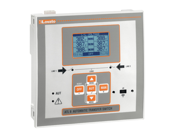 картинка Контроллер АВР Lovato ATL610 (два ввода, ЖК экран, доп. модули) картинка Контроллер АВР Lovato ATL610 (два ввода, ЖК экран, доп. модули)