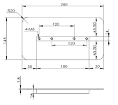 Лопасти для DRD1600L,1600H  (к-т из 4 лопастей) 074118 Лопасти для DRD1600L,1600H  (к-т из 4 лопастей) 074118